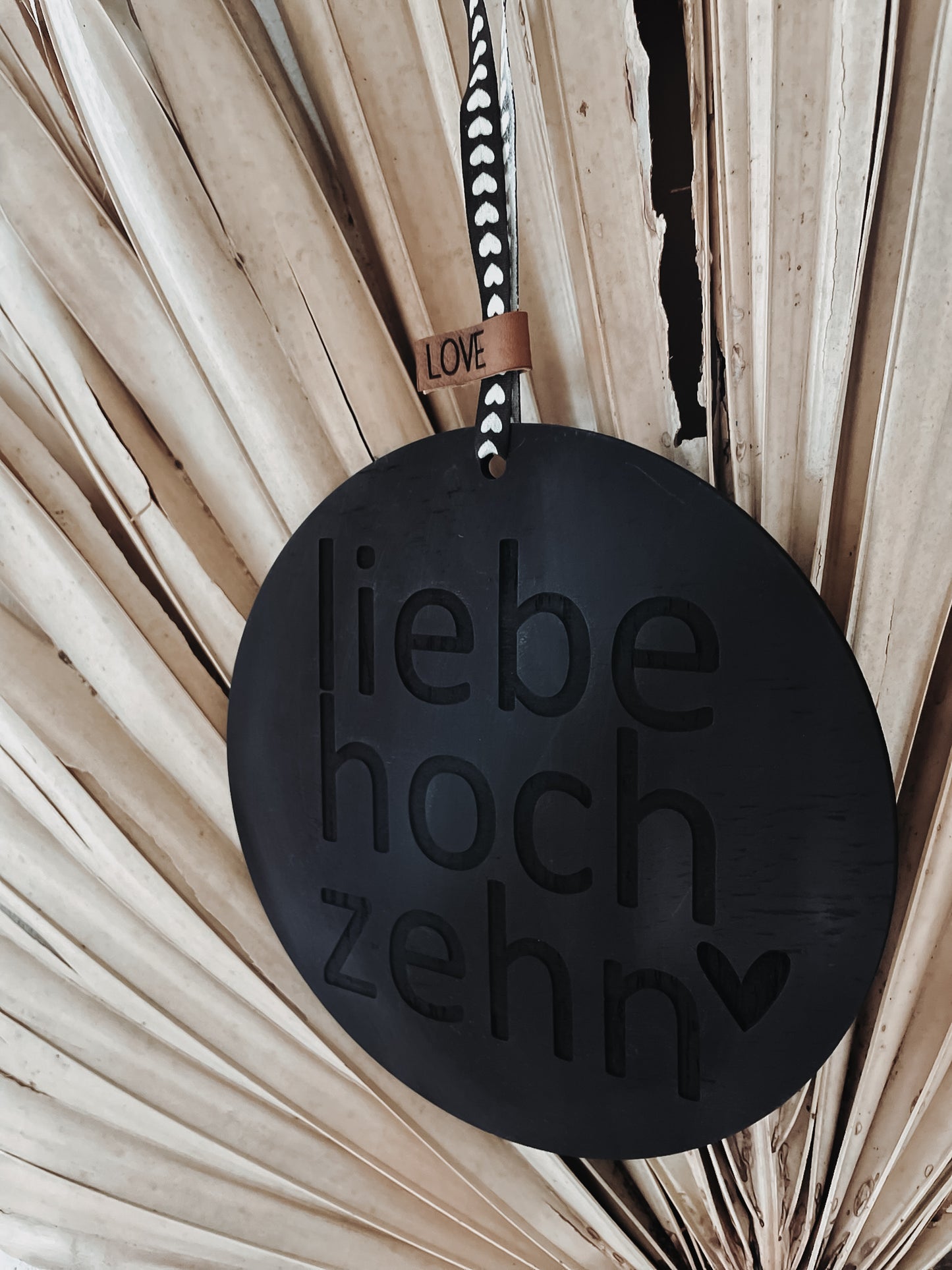 •liebe hoch zehn• groß