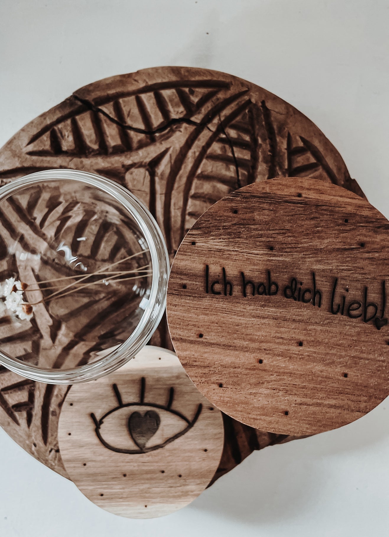 personalisierte Glasdose •Kinderkunst•