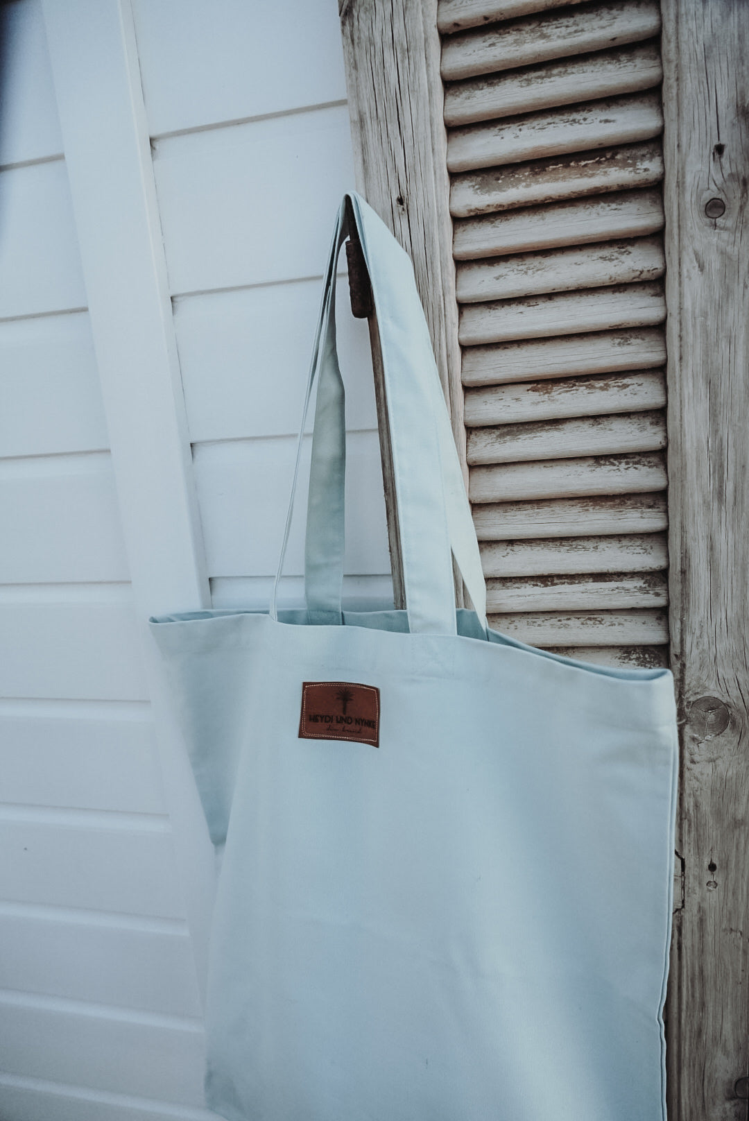 Tasche Boho Palme skyblue•pink