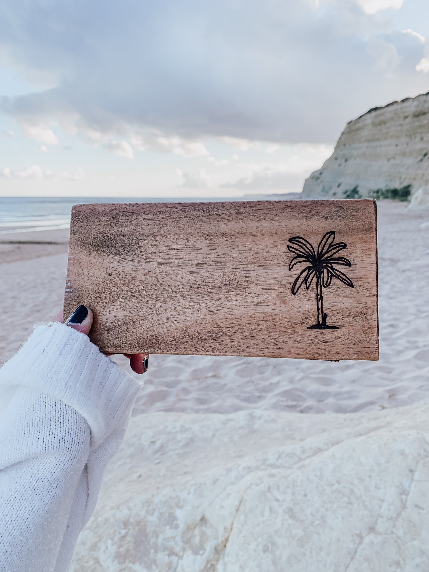 Kerzen-/Dekorationstablett aus Mangoholz