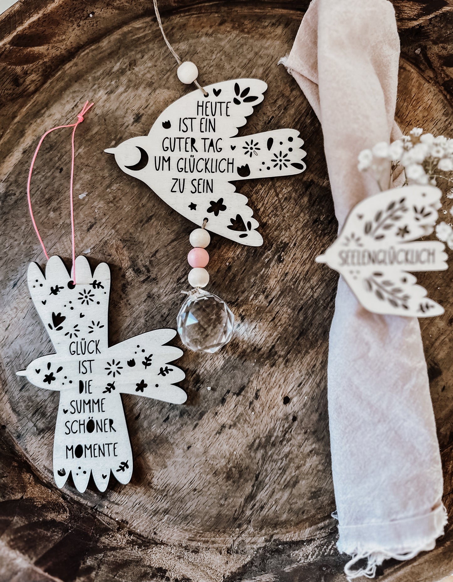 Glücksvogel „Seelenglücklich“ 3er Bundle