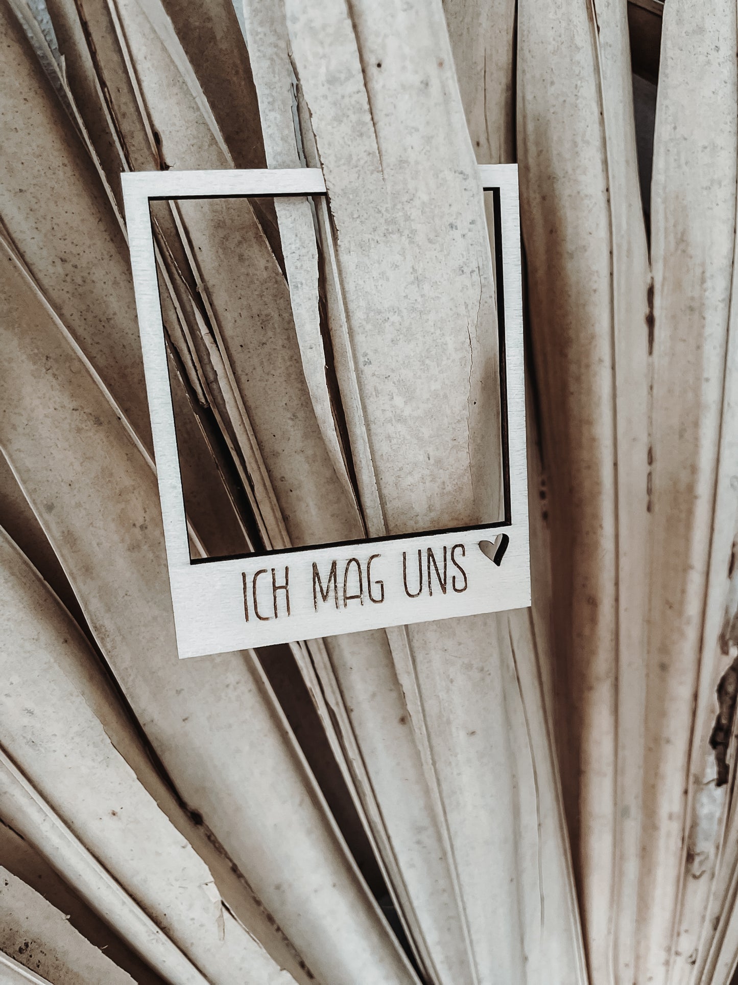 Holzrahmen für Polaroidbilder