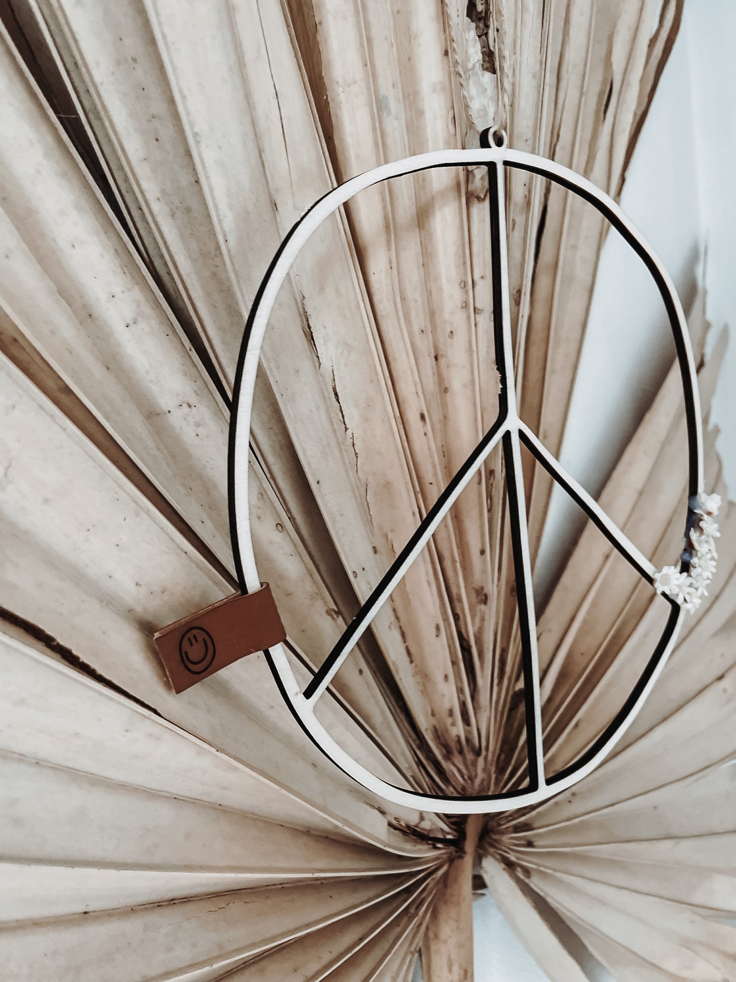 Peace filigran natur mit Blümchen