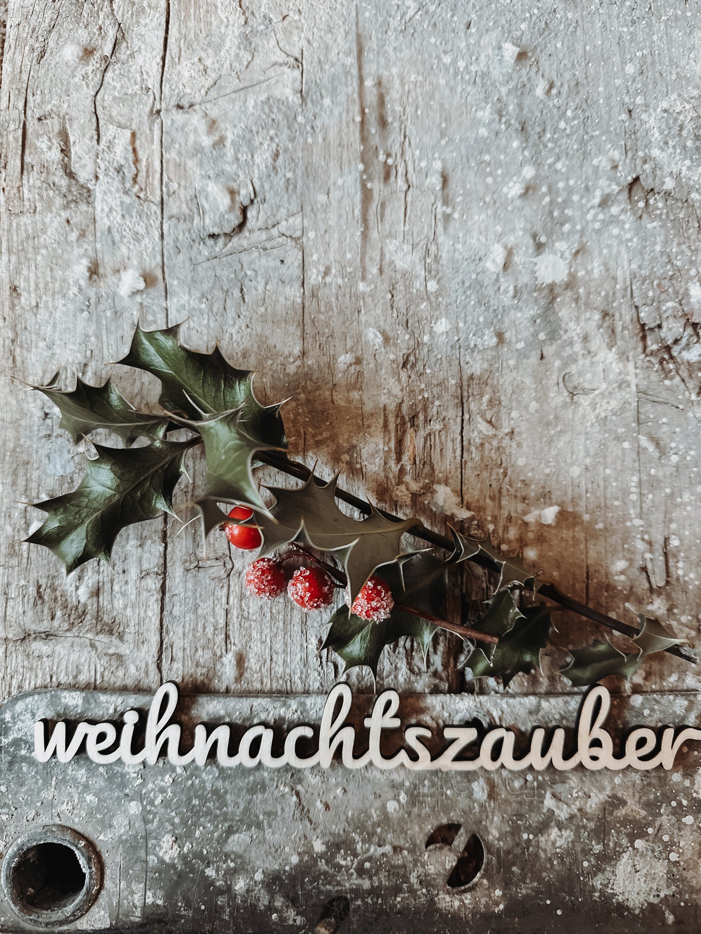 Holzschriftzug „Weihnachtszauber“