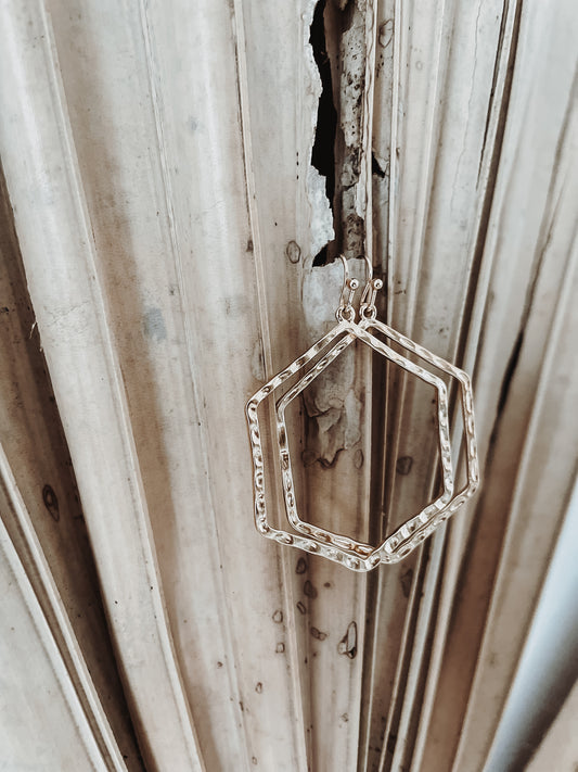 Ohrringe •gehämmertes Gold•