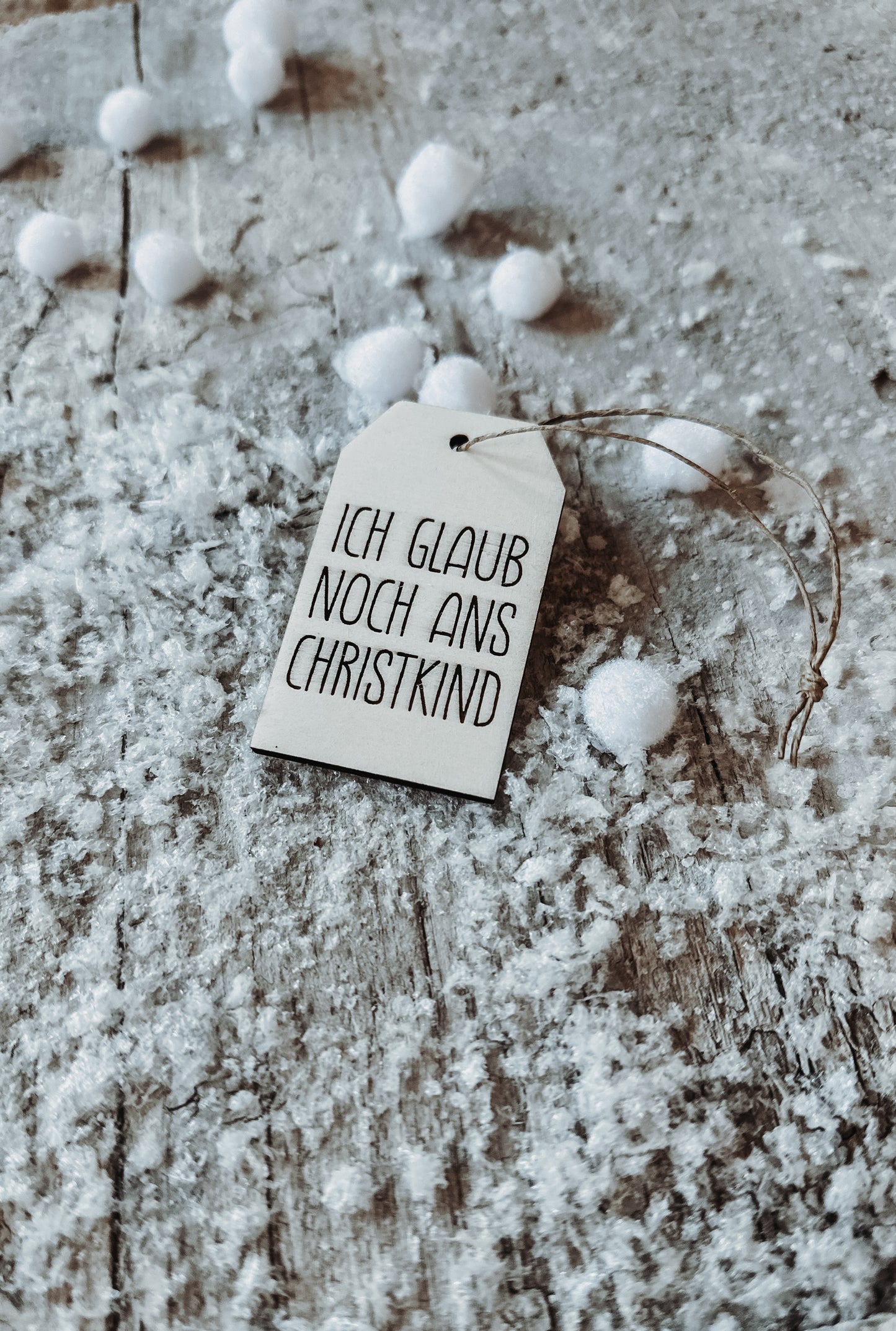 Holzgeschenkanhänger XMAS