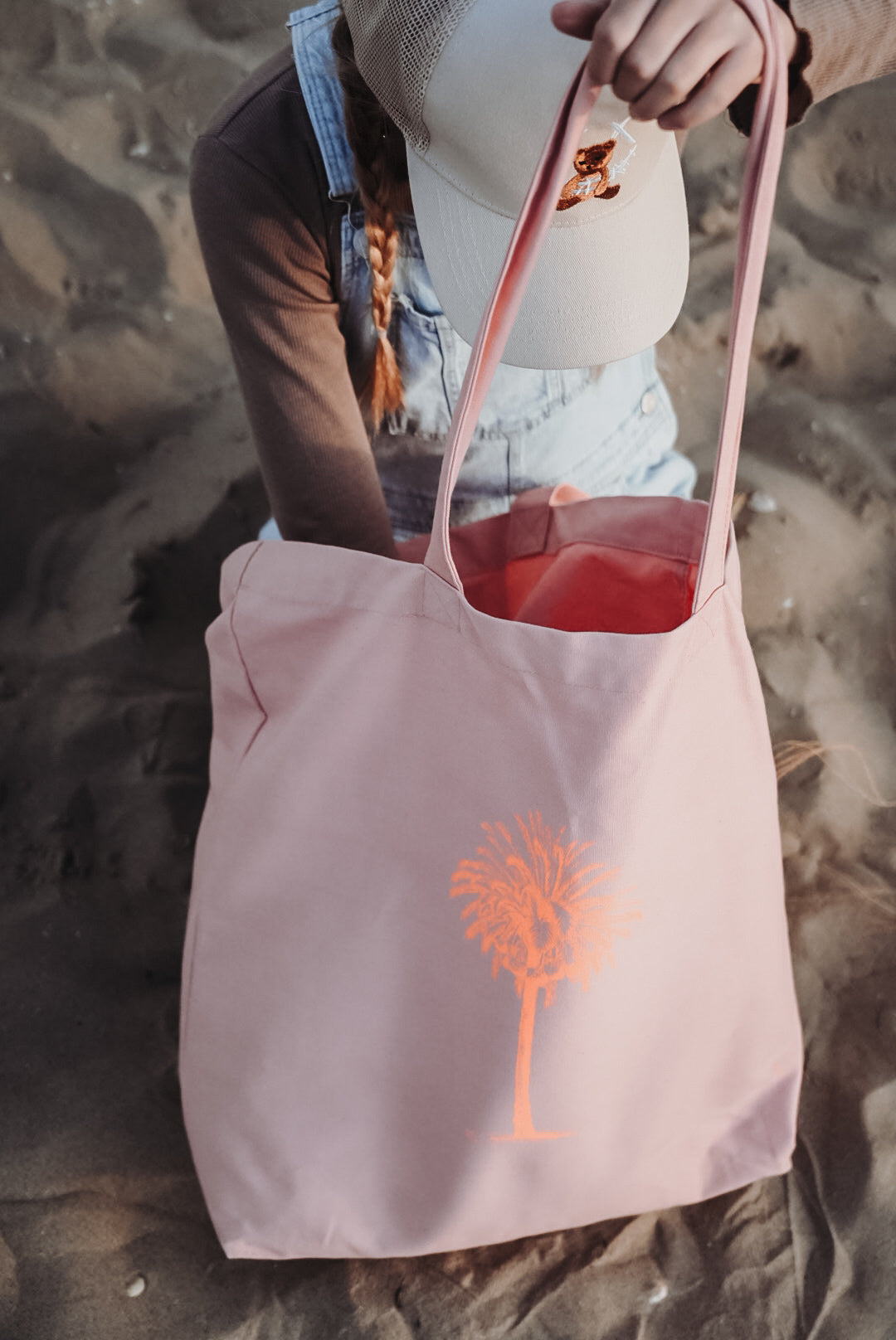 Tasche Boho Palme litschie•orange