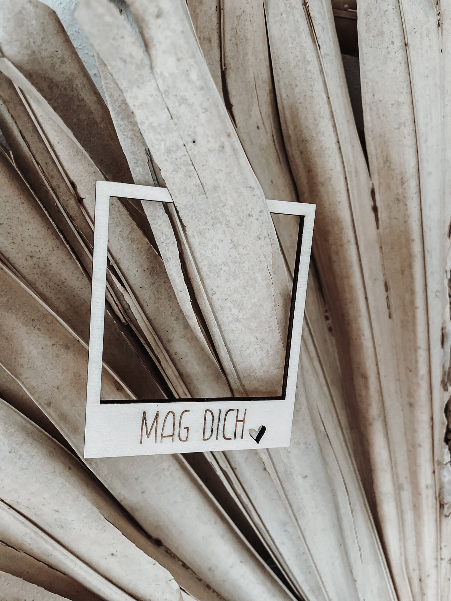 Holzrahmen für Polaroidbilder