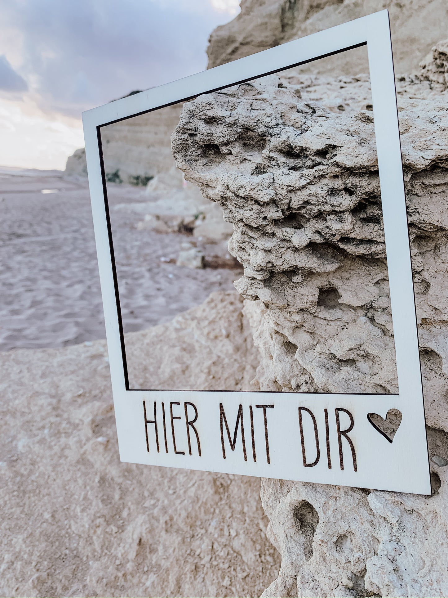 Polaroidrahmen XXL •Hier mit Dir•