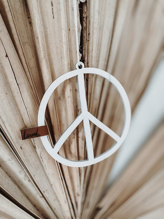 Peaceanhänger -oval-