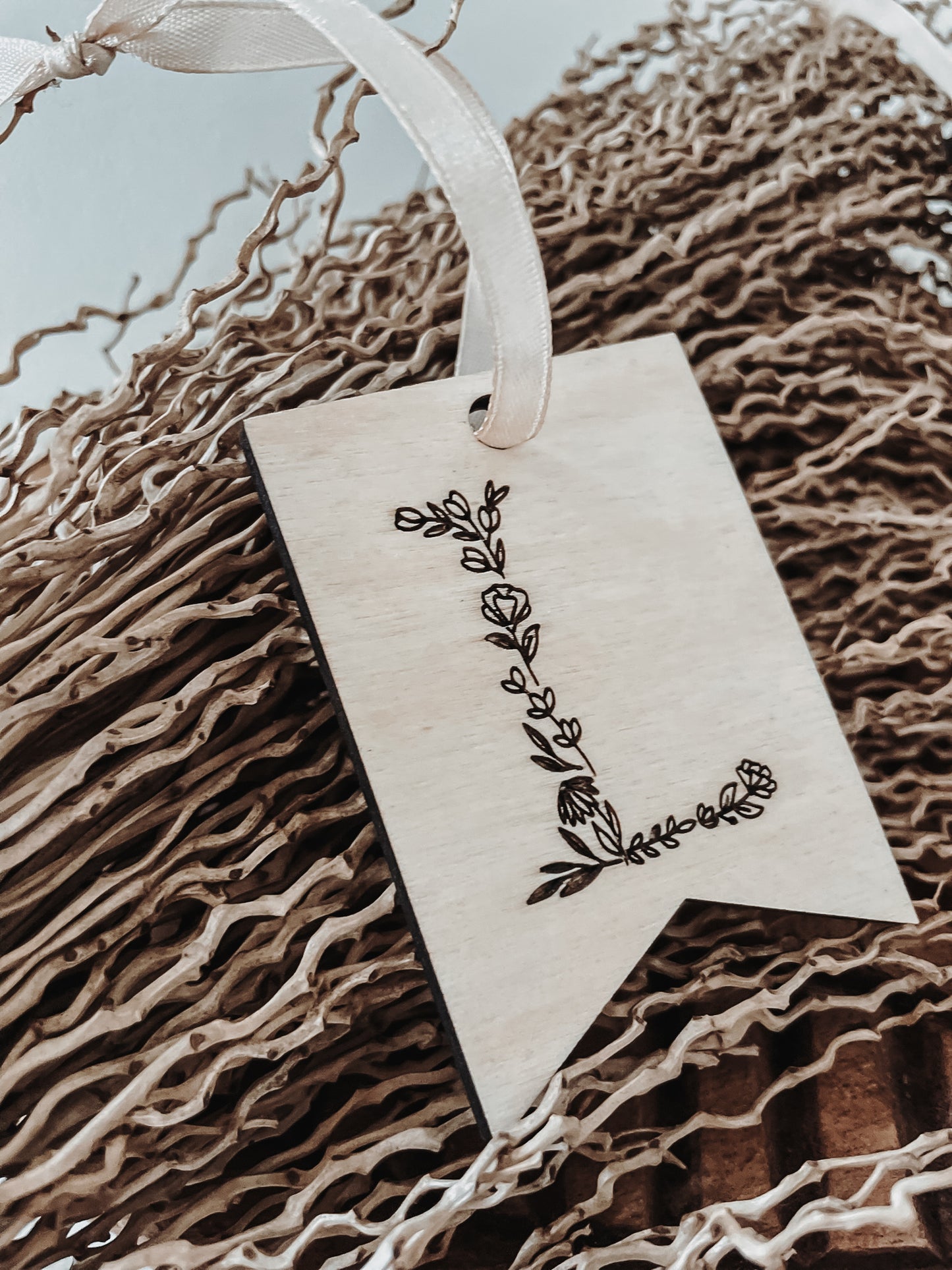 Blumiger Geschenkanhänger