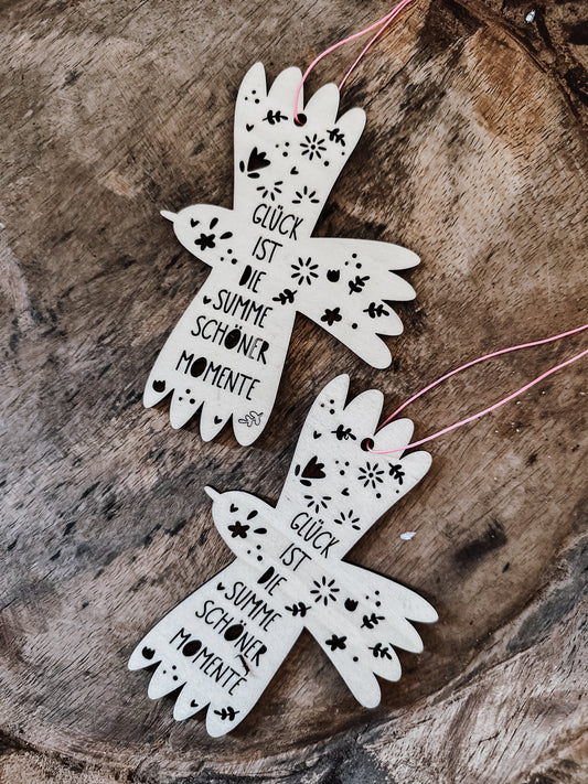 Anhänger „Vogel Glücksmomente“