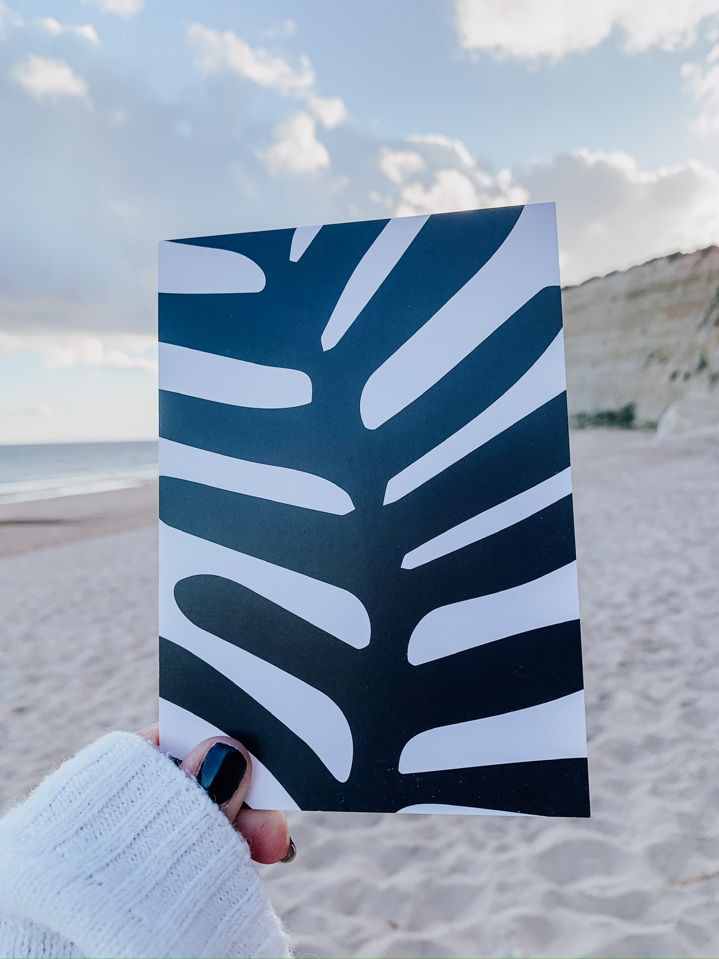 Postkarte •Palmblatt•