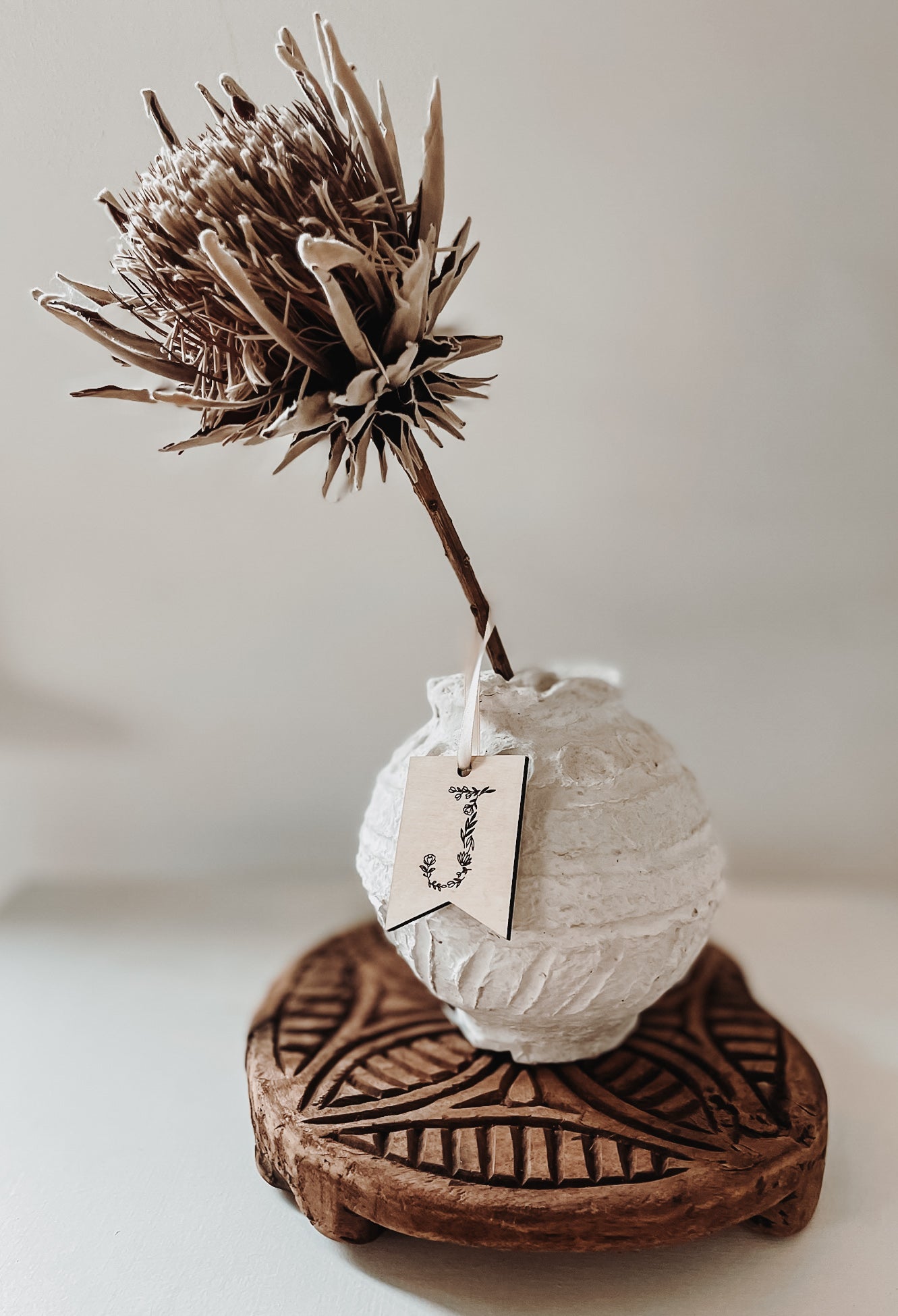 Blumiger Geschenkanhänger