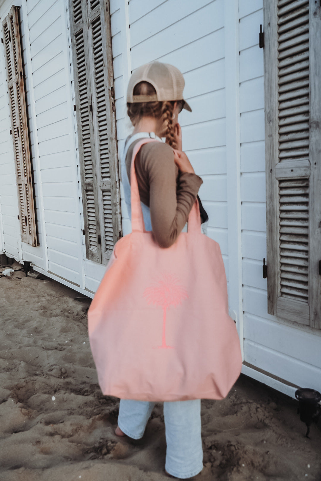 Tasche Boho Palme litschie•pink