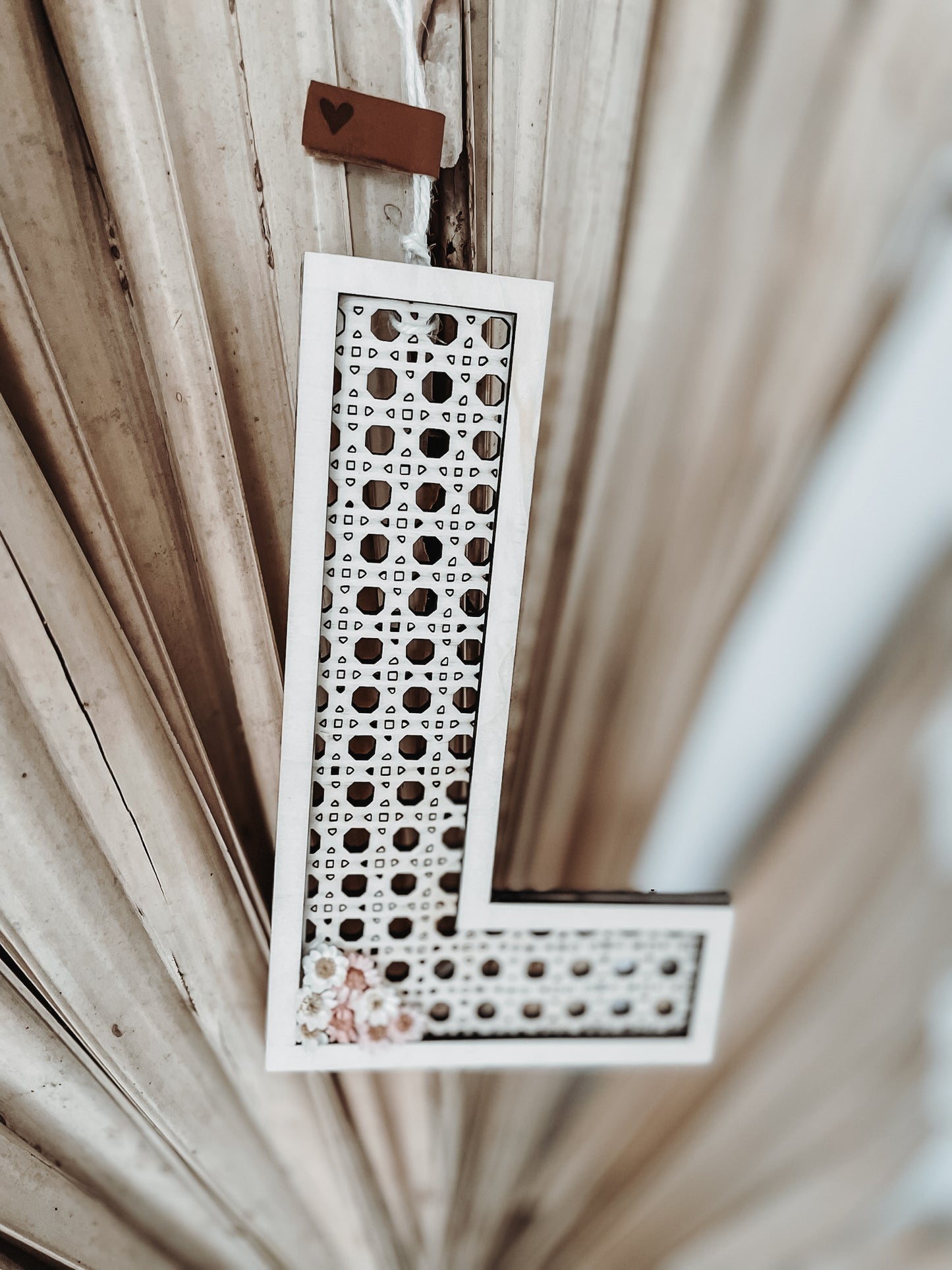 Rattan ABC Anhänger