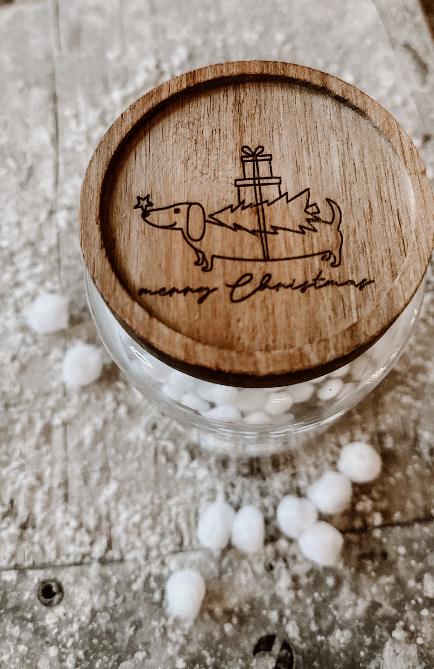 Vorratsglas „Weihnachtsdackel“