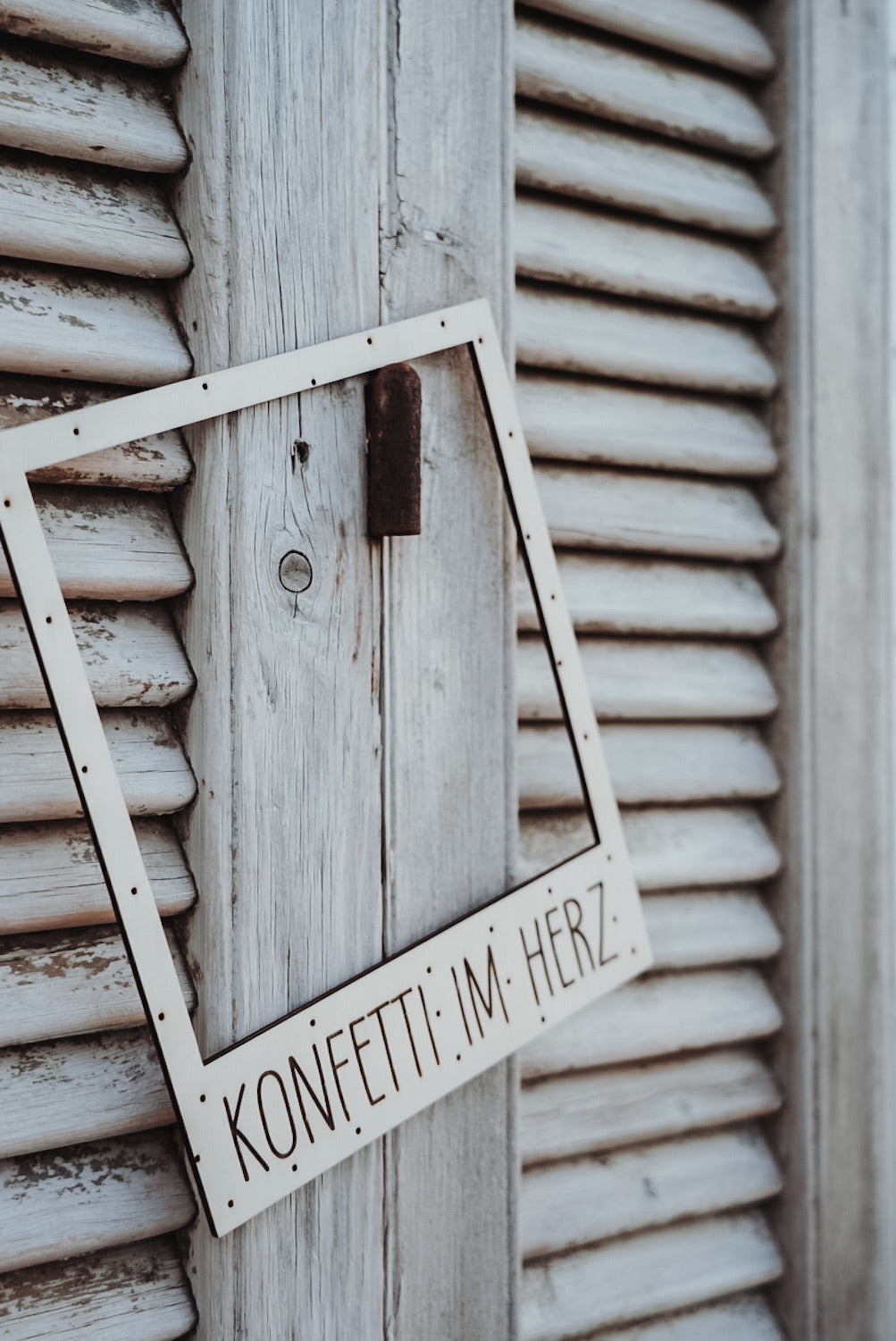 Polaroidrahmen XXL •Konfetti im Herz•