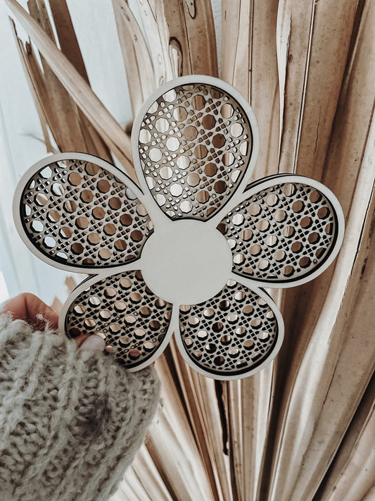 Blumen Aufhänger Rattan