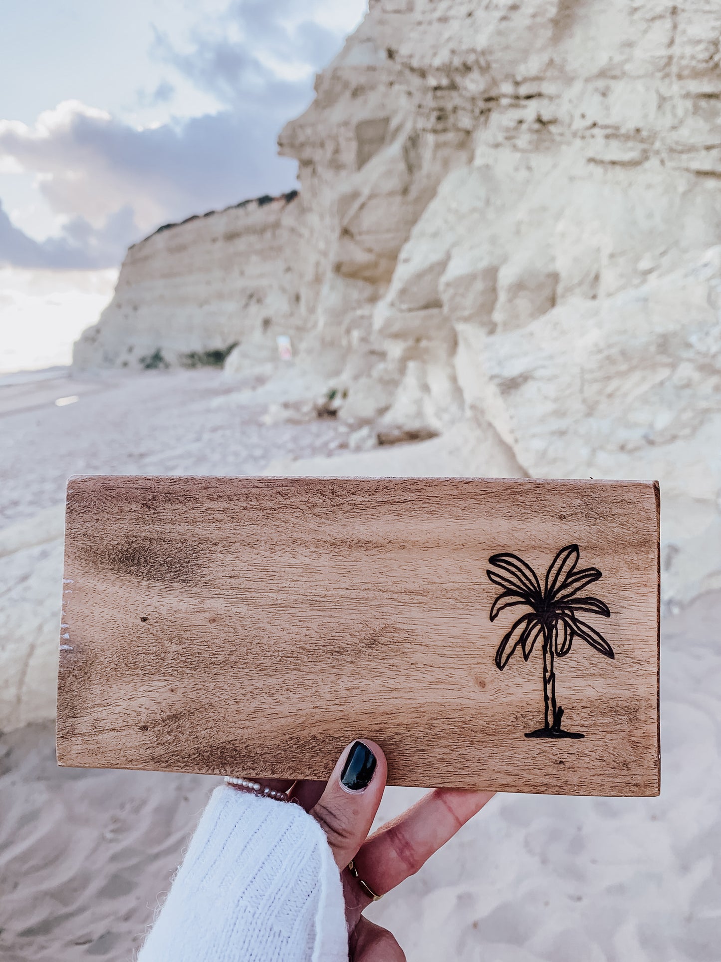 Kerzen-/Dekorationstablett aus Mangoholz