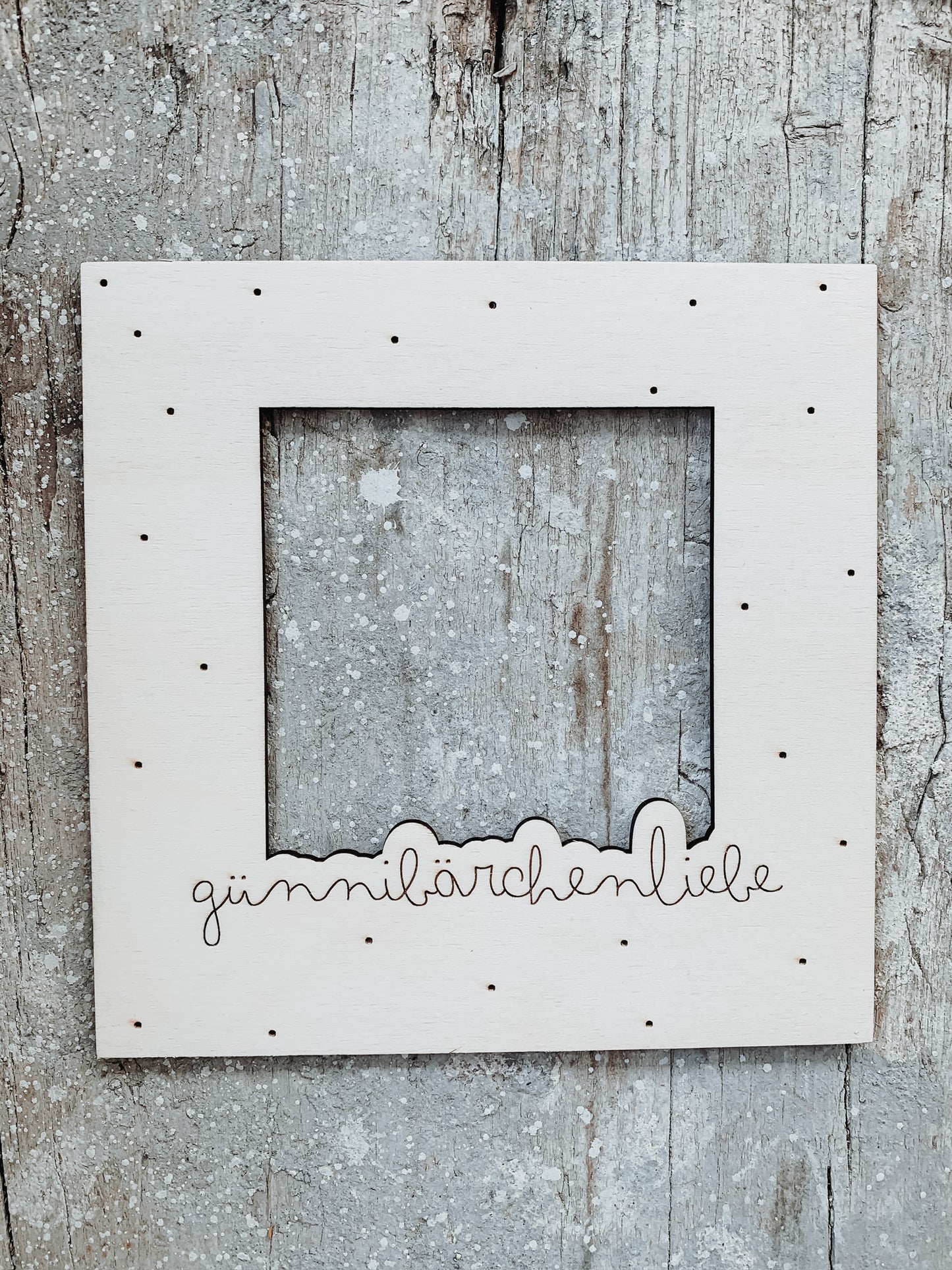 Holzpassepartout Personalisierung