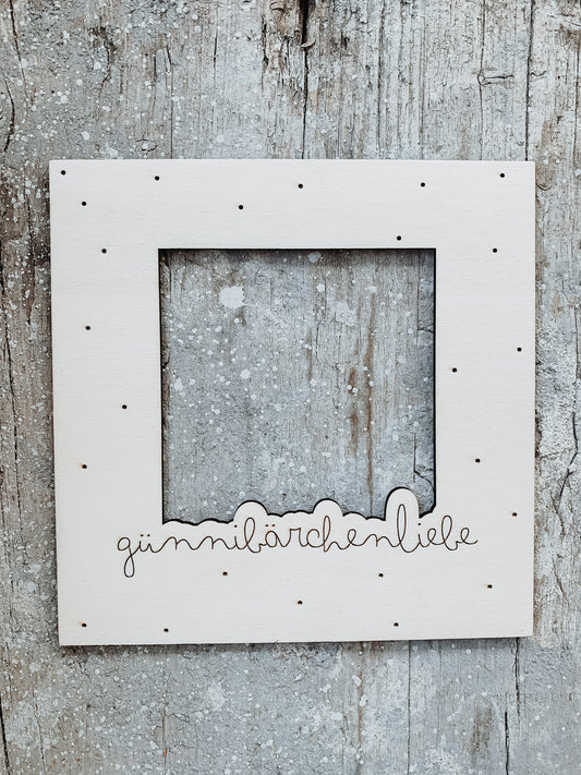 Holzpassepartout Personalisierung