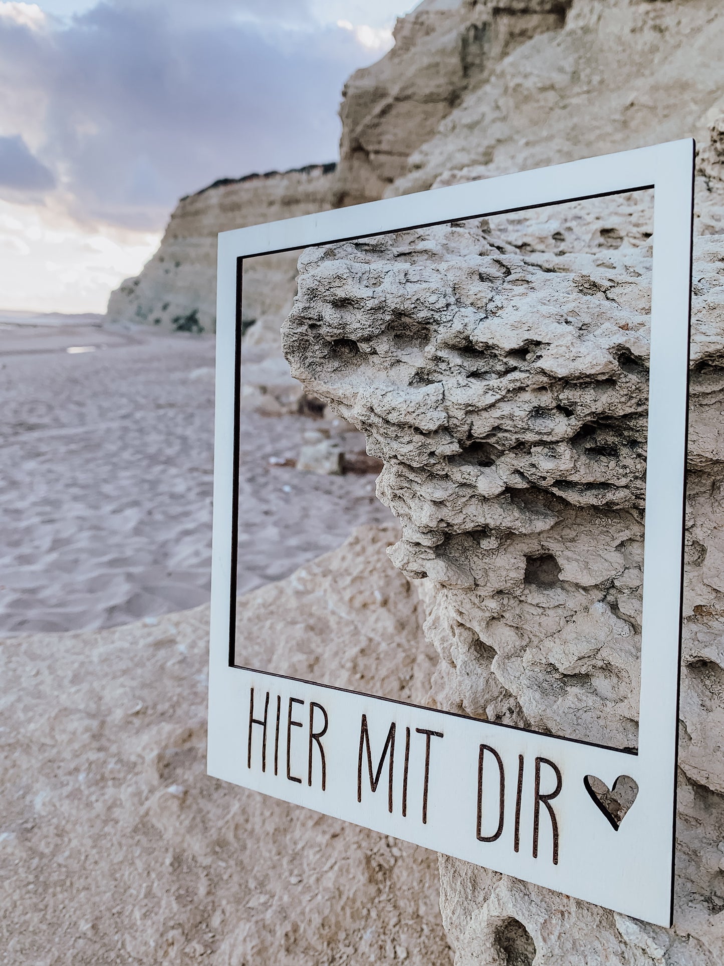 Polaroidrahmen XXL •Hier mit Dir•