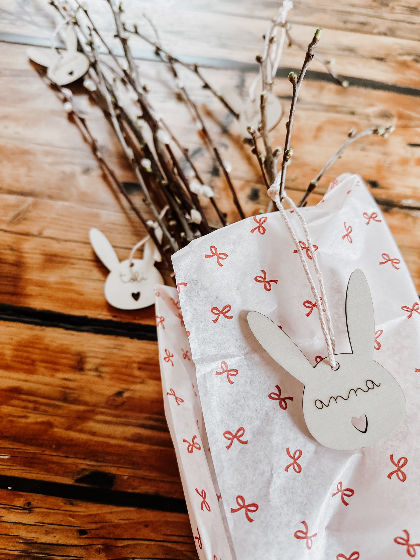 Anhänger Hasenkopf 3er Bundle