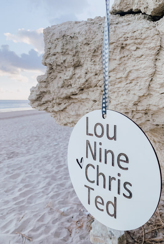 Textplatte Familienmitglieder🤍