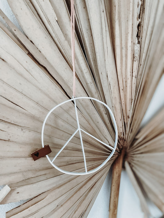 Peace filigran klein -weiß-