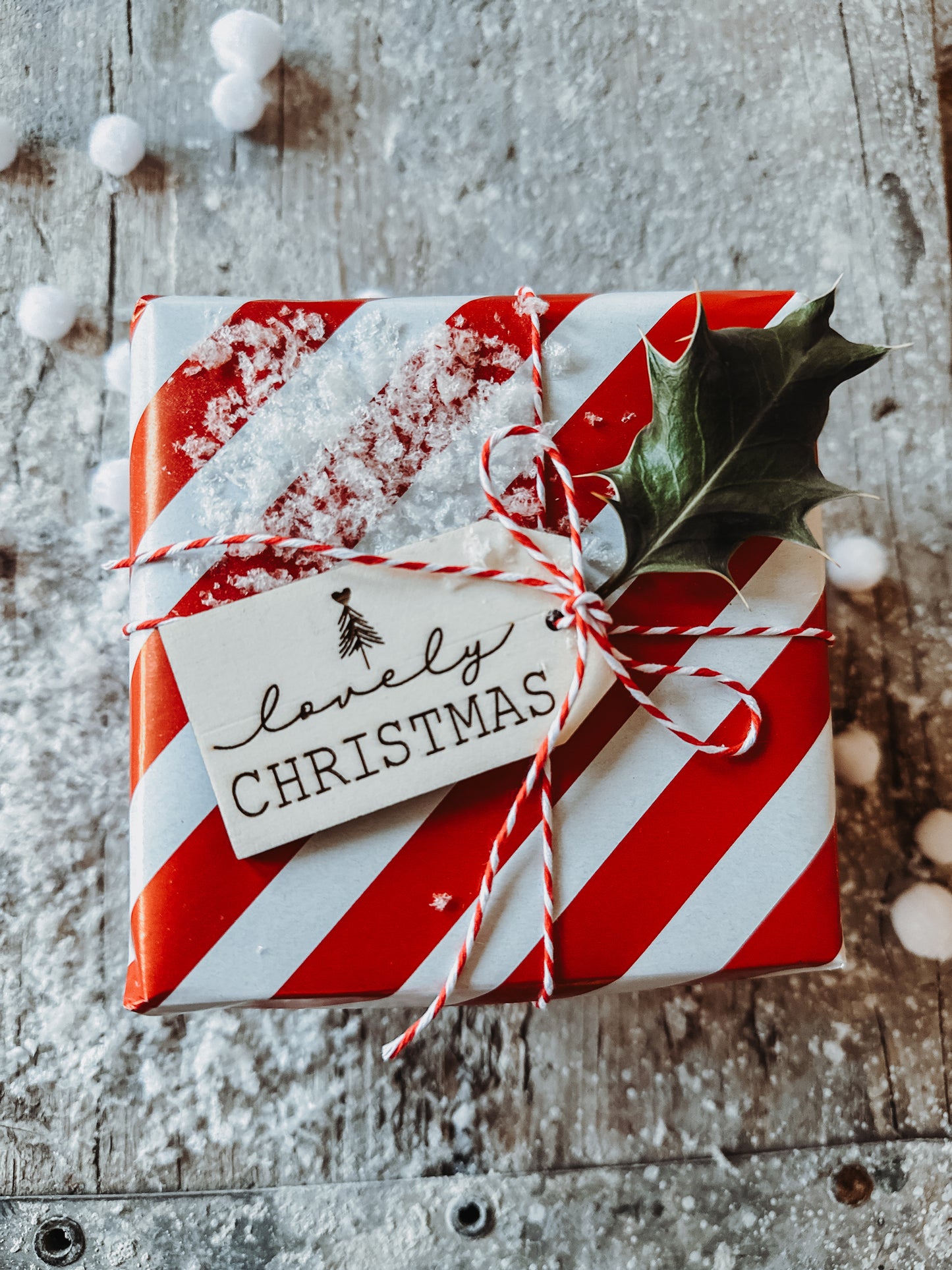 Holzgeschenkanhänger XMAS