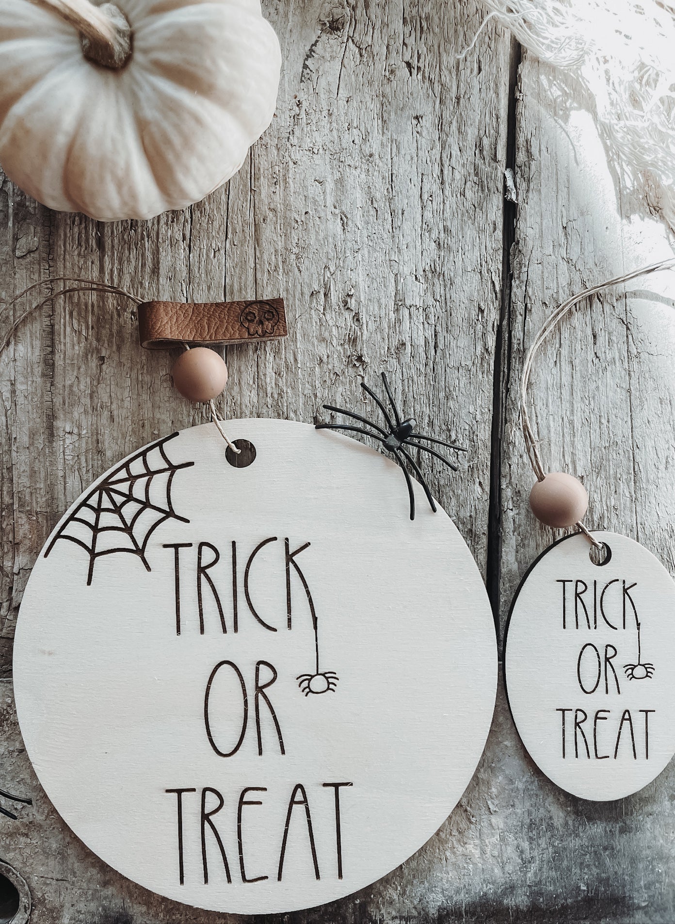 Trick or Treat Holzanhänger klein