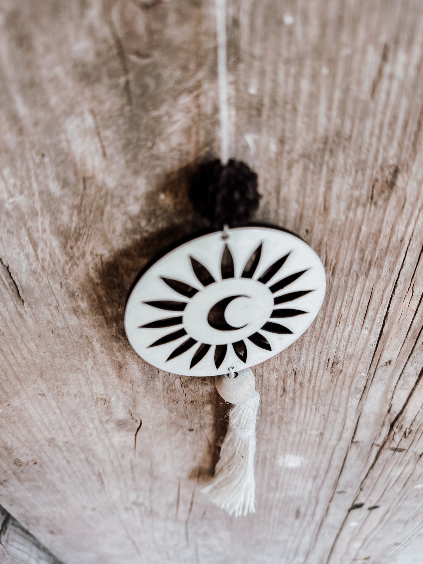 Anhänger Boho Mond,Rudraksha