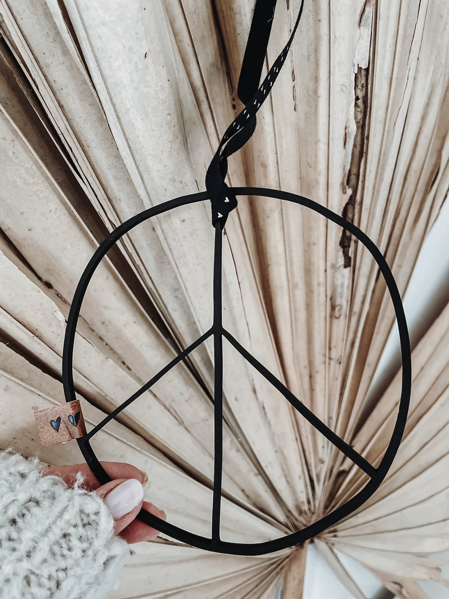 Peace filigran klein -schwarz-