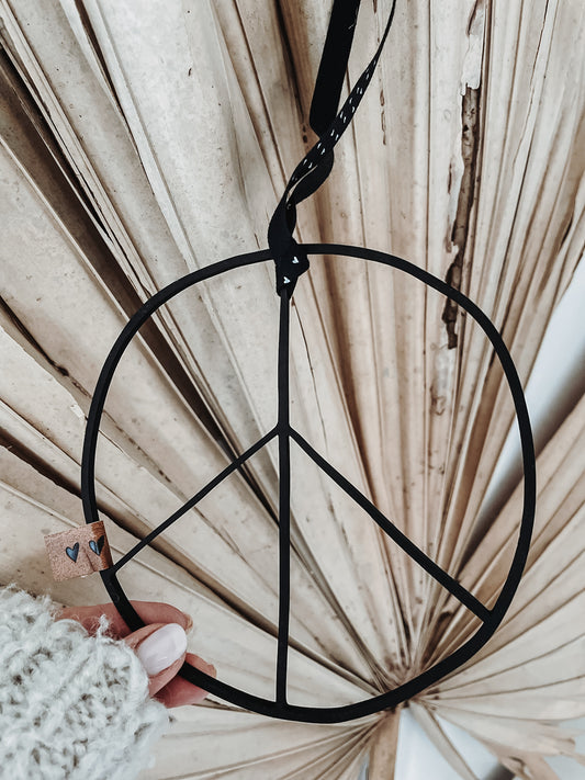 Peace filigran klein -schwarz-