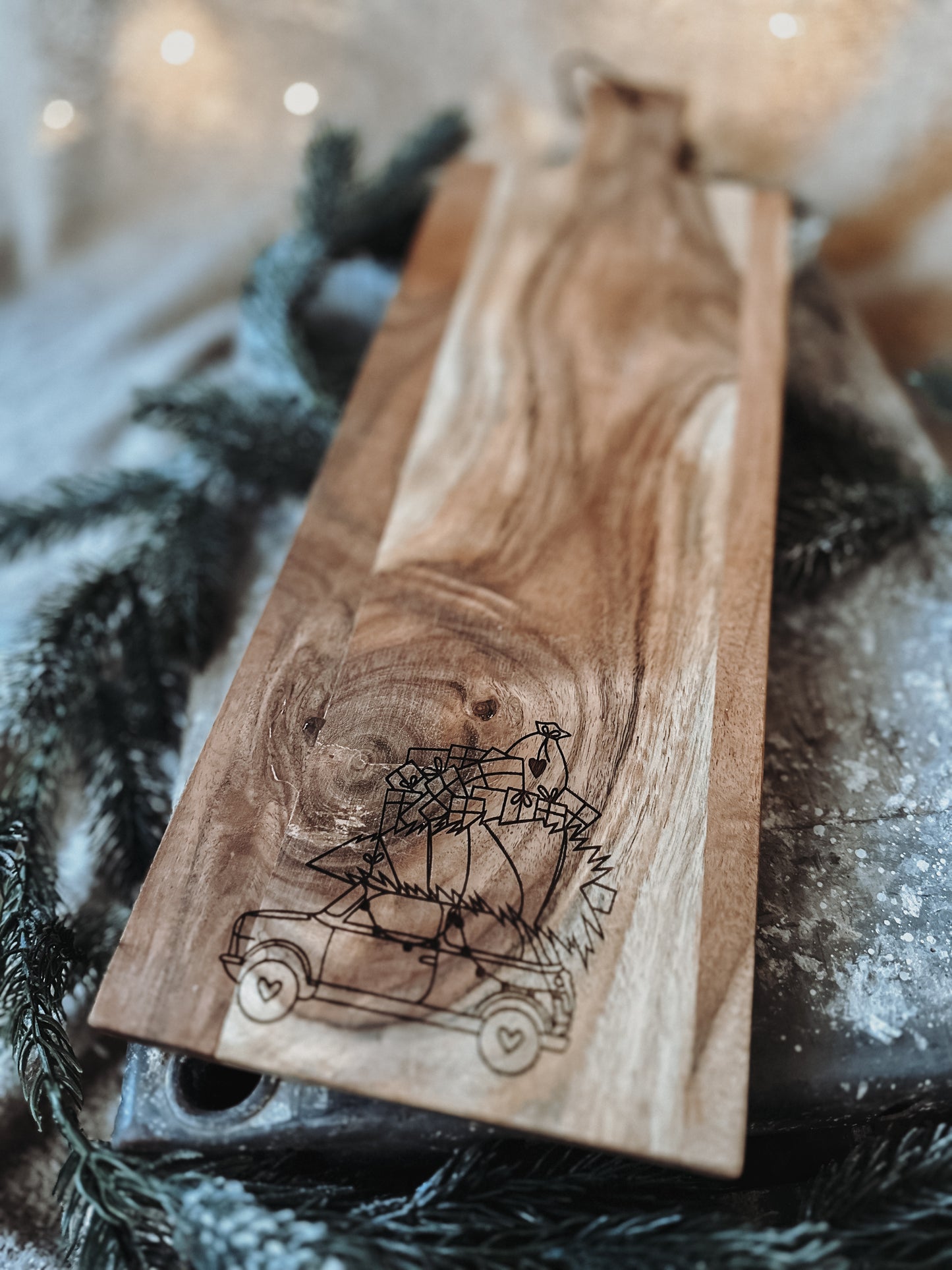 Brettchen „driving home for christmas“