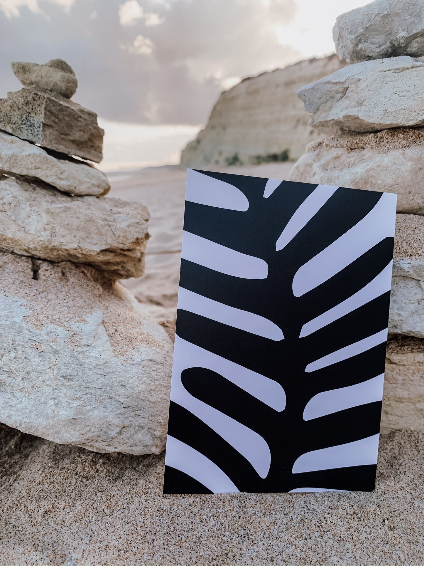 Postkarte •Palmblatt•