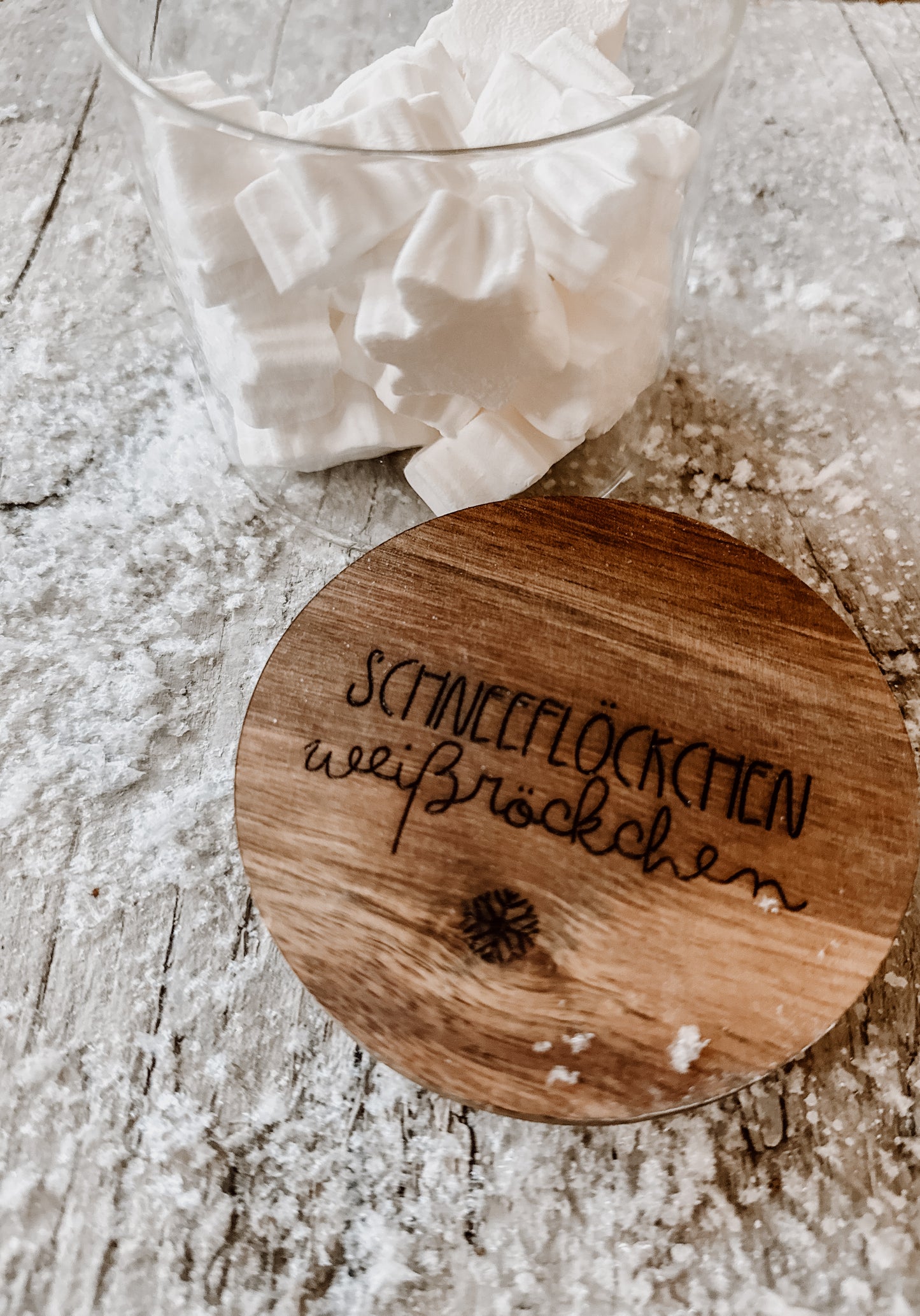 Vorratsglas „Schneeflöckchen Weißröckchen“