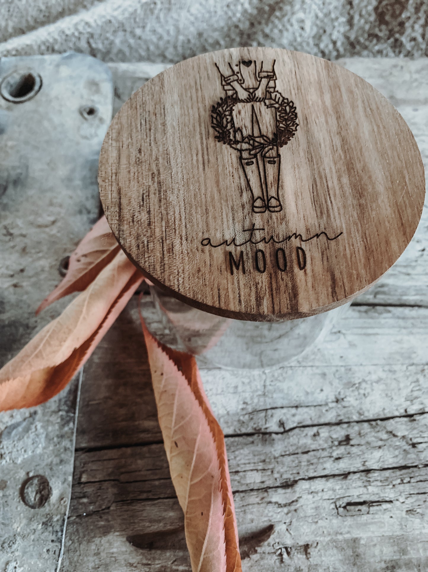 Glasdose „autumn mood“