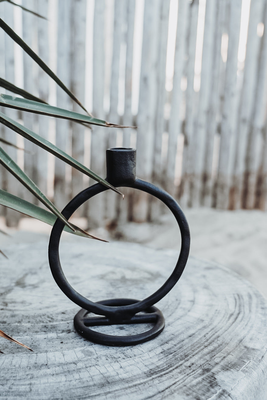 Kerzenständer Nora schwarz