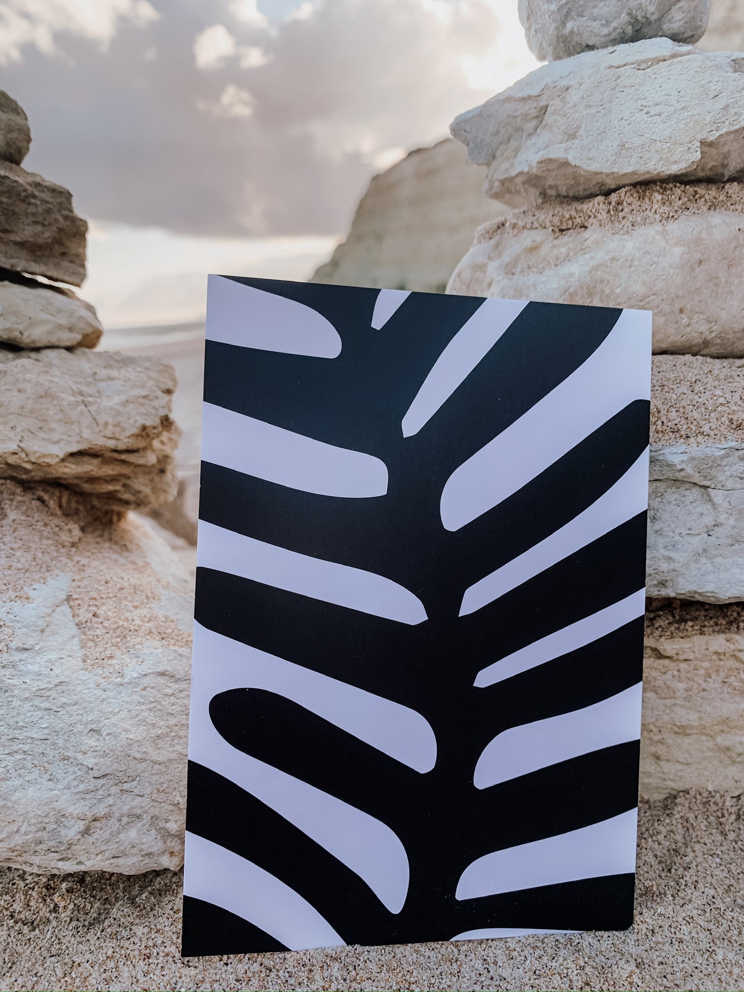 Postkarte •Palmblatt•