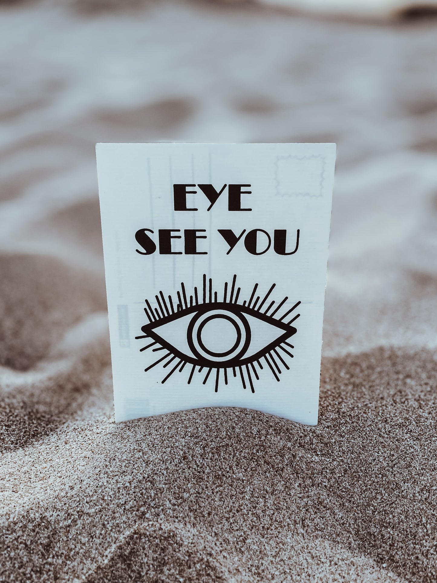 Postkarte Eye See You