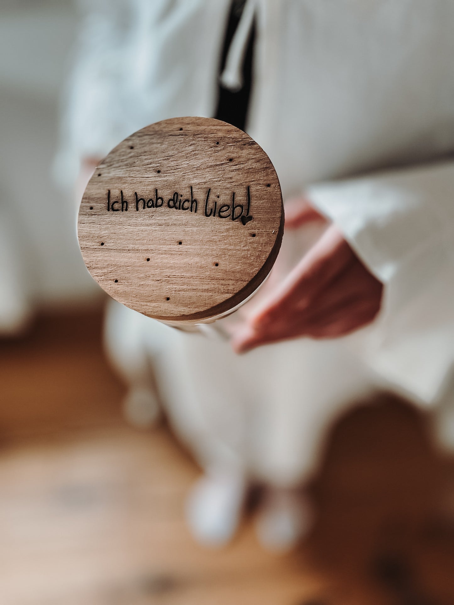 personalisierte Glasdose •Kinderkunst•