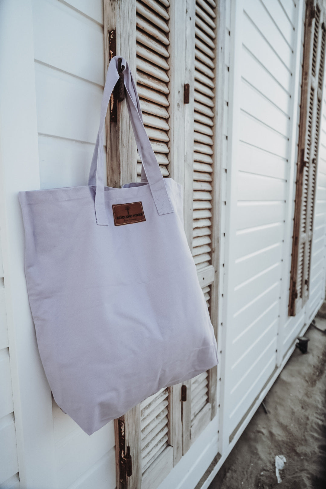 Tasche Boho Palme flieder