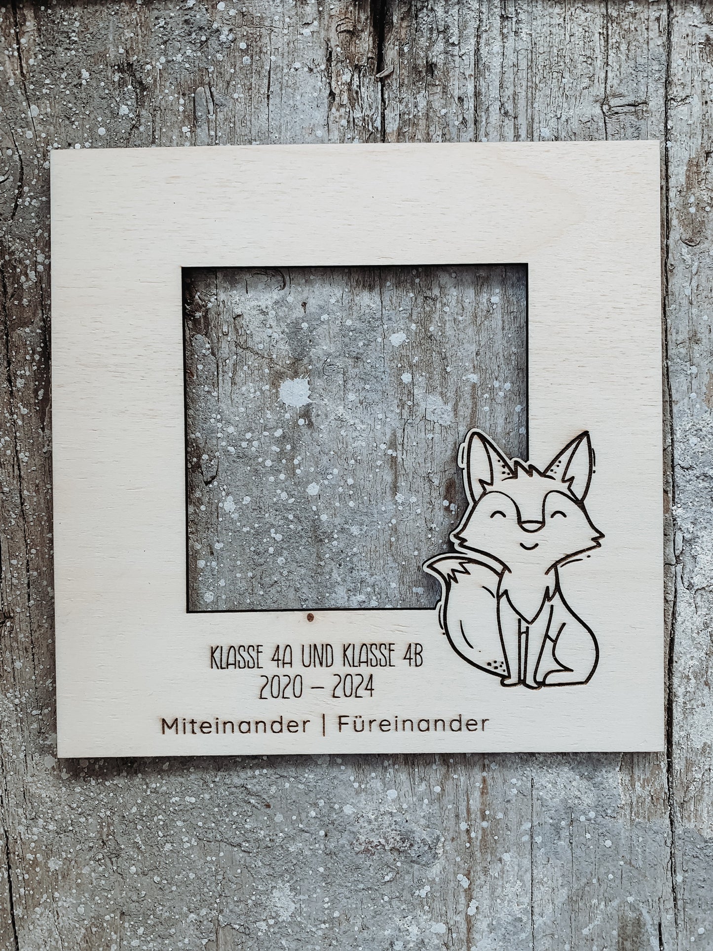 Holzpassepartout Personalisierung