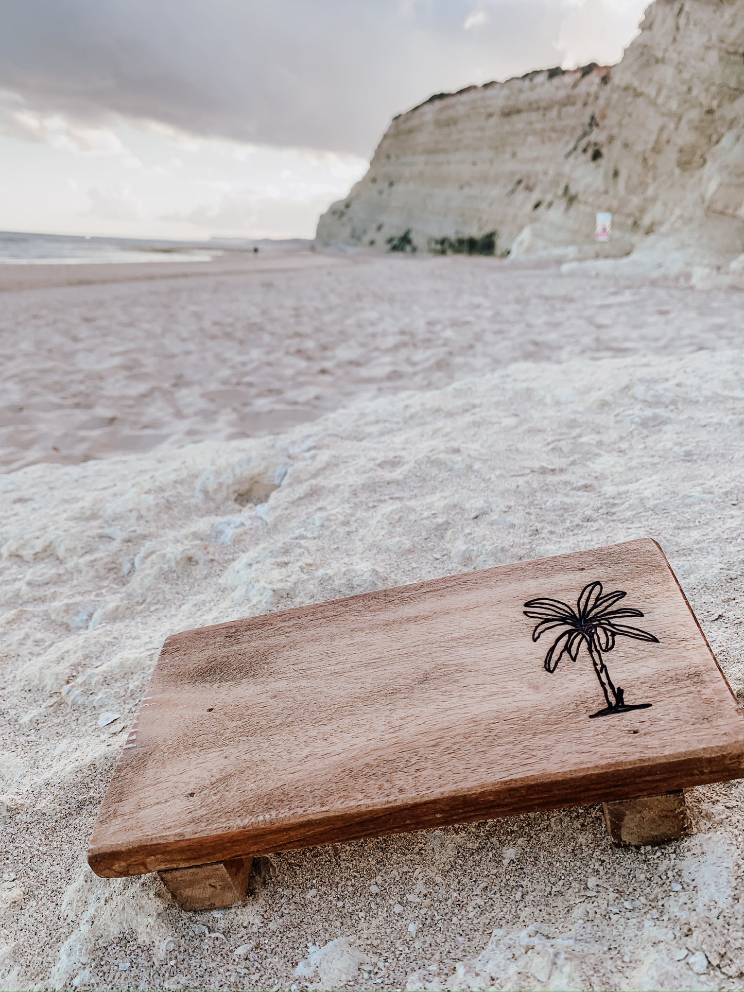 Kerzen-/Dekorationstablett aus Mangoholz