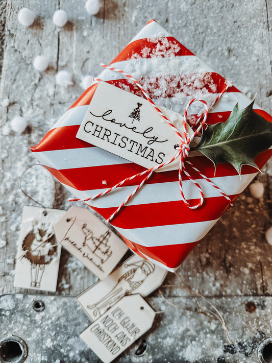 Holzgeschenkanhänger XMAS