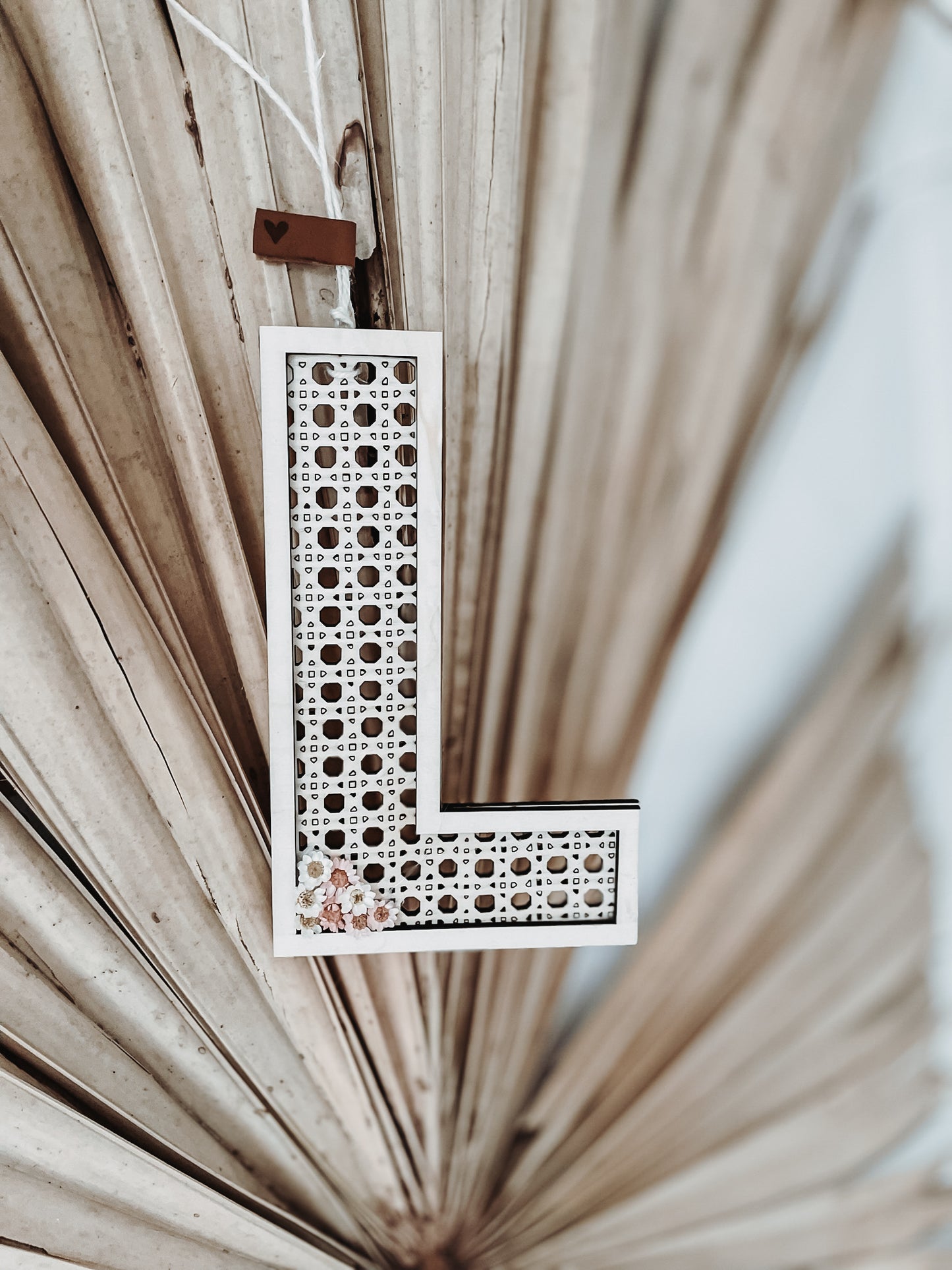 Rattan ABC Anhänger