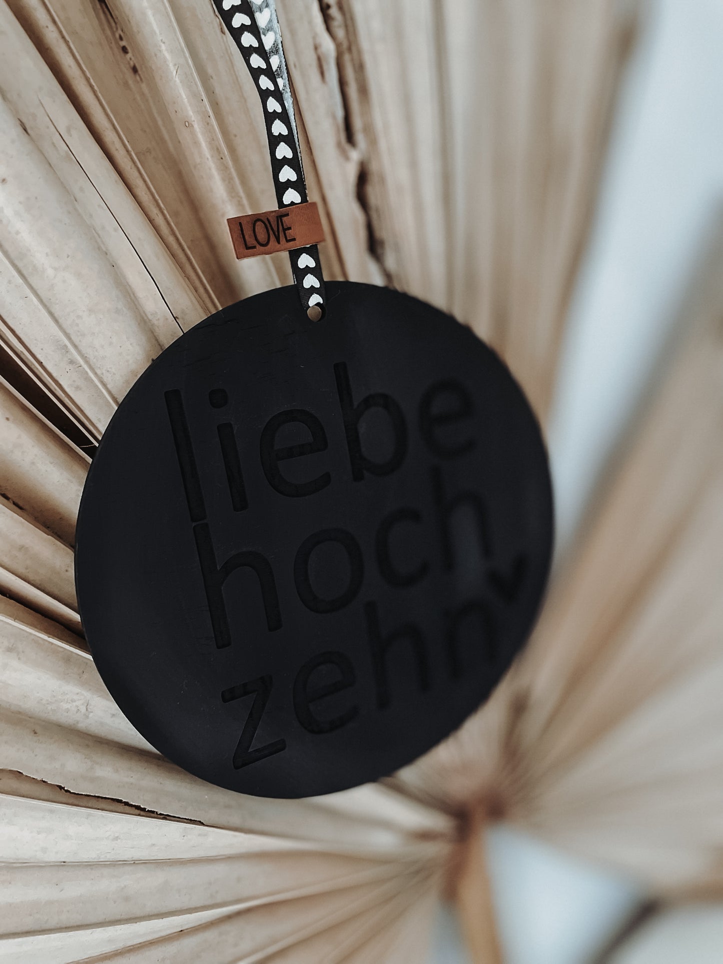 •liebe hoch zehn• groß